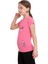 Pembe Favorite Baskılı Bisiklet Yaka 5-12 Yaş Tişört 2036-3 3