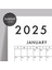 Amerikan Standardı 2025 Yıllık Planlayıcı Duvar Takvimi 3