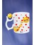 Kavuşma Love Emoji Baskılı Smile Emoji Toplu Kupa Bardak Çay Kahve Fincanı 2