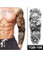 Gerçekci Göz Ve Gül Detaylı Kol Geçici Dövme Tattoo 2