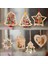 Yeni Yıl 9 Adet 3D Noel Süs Ahşap Asılı Kolye Yıldız Noel Ağacı Çan Noel Süslemeleri Ev Için Navidad (Yurt Dışından) 2