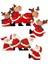 2pcs Noel Kapı Çerçevesi Süslemeleri Ahşap Süslemeler Noel Baba Christmaswood El Sanatları Noel (Yurt Dışından) 1