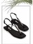 Mat Siyah Saten Kadın Sandalet K05137031038 1