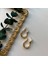 Gold Oval Halka Küpe 1
