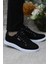 Dks 2038 Siyah Beyaz Hafif Rahat Keten Sneaker Erkek Ayakkabı 1