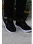 Dks 2038 Siyah Beyaz Hafif Rahat Keten Sneaker Erkek Ayakkabı 2
