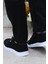Dks 2038 Siyah Beyaz Hafif Rahat Keten Sneaker Erkek Ayakkabı 4