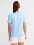 31069 Pamuklu Bisiklet Yaka T-Shirt-Açık Mavi 2