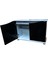 100 cm Mdf KP1004025SY Flex Siyah Kapaklı Akvaryum Sehpası 100X40X69 cm 2
