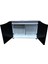 100 cm Mdf KP1004025SY Flex Siyah Kapaklı Akvaryum Sehpası 100X40X69 cm 3