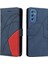 Samsung Galaxy M52 5g Iki Renkli Dikiş Kickstand Koruyucu Pu (Yurt Dışından) 1