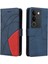 Vıvo V29 5g Pu Deri Flip Folio Kılıf Için Kılıf ile Iki Renkli Dikiş (Yurt Dışından) 1
