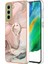 Samsung Galaxy S21 Fe 5g Için Kılıf 360 &deg; Dönebilir Halka Tampon Mermer Tpu (Yurt Dışından) 5