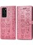 Huawei P40 Flip Kapak Için Kılıf Darbeye Deri Kılıf Karikatür Hayvanlar (Yurt Dışından) 5