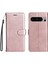 Google Piksel 8 Pro Klasik Düz Renk Yüksek Kaliteli Deri Için Flip Case (Yurt Dışından) 1