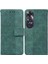 Oppo A60 4g Geometrik Kabartmalı Premium Pu Deri Kickstand Için Flip Case (Yurt Dışından) 1