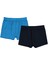 Erkek Çocuk Boxer 2-10 Yaş Saks-Lacivert 2