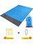 Mavi Stil 200X140CM Taşınabilir Katlanır Kamp Mat Su Geçirmez Cep Plaj Battaniyesi (Yurt Dışından) 1