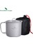 TI15141B Stili Sınırsız Yolculuk Titanyum Pot Titanyum Kupa Katlanır Saplı Açık Kamp Yürüyüş Sofra Takımı 300ML 600ML L (Yurt Dışından) 4