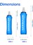 2l ve 500ML B Stili Folding Collapsible Water Bottle 250ML 500ML Soft Flask Tpu Free For Running Hydration Pack Waist Bag Vest SD09 SD10 (Yurt Dışından) 5