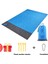 Mavi Stil 200X140CM 2x2.1m Su Geçirmez Plaj Battaniyesi Katlanır Kamp Mat Yatak Taşınabilir Cepli Hafif Açık Battaniye Seyahat Mat (Yurt Dışından) 1