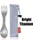 Parlak Titanyum Tarzı Tito Titanyum Spork Kaşık Ultralight Tencere Taşınabilir Açık Kamp Aksesuarları Yürüyüş Seyahat Sofra Için (Yurt Dışından) 1