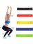 5 Renk-Bir Stil Funfishing Renkli Spor Salonu Egzersiz Bantları Fitness Direnci Elastik Bant Lateks Pilates Yoga Bantları Theraband (Yurt Dışından) 2