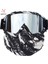 HXSBF65815 Stili Bollfo Kayak Snowboard Gözlükleri Kar Araci Kayak Gözlüğü Rüzgar Geçirmez Kayak Cam Motokros Ağız Filtreli Güneş Gözlüğü Earware (Yurt Dışından) 1