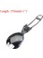Spork Tarzı Katlanır Çatal Bıçak Takımı Sofra Takımı Çok Aracı Paslanmaz Çelik Spork Çatal Kaşık Sırt Çantası Kamp Malzemesi Sofra Takımı Taşınabilir Uzun Tencere (Yurt Dışından) 1