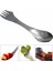Spork Tarzı Katlanır Çatal Bıçak Takımı Sofra Takımı Çok Aracı Paslanmaz Çelik Spork Çatal Kaşık Sırt Çantası Kamp Malzemesi Sofra Takımı Taşınabilir Uzun Tencere (Yurt Dışından) 2
