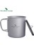 TI3035D-450ML Stili Sınırsız Yolculuk Titanyum Kapaklı Bardak Katlanır Saplı Açık Kamp Kupa Pot Drinkware 200ML 500ML 750ML L (Yurt Dışından) 1