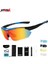 0089 Siyah Mavi Stil 5 Lens Bisiklet Polarize Gözlük Gözlük Bisiklet Güneş Gözlüğü Dağ Yol Bisikleti Erkek Kadın Spor Gözlük Bisiklet Ekipmanları (Yurt Dışından) 3