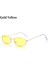 A-Altın Sarısı Stili Tek Boyut 2021 Moda Oval Vintage Güneş Gözlüğü Erkekler Kadınlar Için Küçük Çerçeve Yaz Renk Retro Tasarım Gözlük Bisiklet Aksesuarları (Yurt Dışından) 1