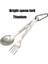 Kaşık Tarzı Tito Titanium Spork Sofra Kombinasyonu Açık Kamp Titanyum Alaşımlı Çatal Koleksiyonu Seyahat Bıçağı Pratik 3 Parça Set Titan (Yurt Dışından) 1