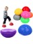Gök Mavisi Tarzı 16CM Yoga Topu Pvc Şişme Masaj Noktası Yarım Fit Top Denge Eğitmen Sabitleyici Spor Pilates Fitness Dengeleme Topu (Yurt Dışından) 2