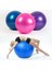 Gri Stil Spor Yoga Topu Bola Pilates Fitness Parçacık Dengesi Fitness Topu Egzersiz Pilates Egzersiz Masaj Topu 45 cm Pvc Fitness (Yurt Dışından) 2