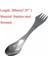 Paslanmaz Çelik Tarzı Tencere Spork Çatal Kaşık Sofra Takımı Gereçler Sofra Takımı Zam Açık Sırt Çantası Kampı Taşınabilir Ti Titanyum Seyahat Uzun (Yurt Dışından) 1