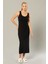 Erdem Weweus Siyah Kadın Viskon Geniş Askılı Uzun Elbise 232 1