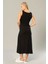 Erdem Weweus Siyah Kadın Viskon Geniş Askılı Uzun Elbise 232 2