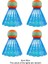 Mavi Stil N58B LED Aydınlatma Badminton Kuşları Karanlık Gecede Parlıyor Naylon Raketle (Yurt Dışından) 1