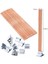 10X110MM Tarzı Et Ahşap Mum Fitili Klip Tabanlı Zanaat Mum Hasır Parafin Balmumu Yanan Dumansız Fitil Mum Yapımı Malzemeleri (Yurt Dışından) 1