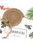 Haki Stili2 Stili Yogodlns Yuvarlak Yumuşak Kağıt Halat Omuz Çantası Püskül Yaz Plaj El Yapımı Crossbody Çanta Kadın Hollow Hasır Çanta Daire Rattan Çanta (Yurt Dışından) 2