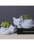 No.16 Stili 3D Hayvanlar Küçük Tilki Beton Silikon Pot Kalıp Etli Saksı Kil Çimento Alçı Kalıpları Dıy Ev Bahçe Saksı Kalıp (Yurt Dışından) 4