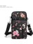 Siyah Şakayık Stili Kadın Moda Omuz Çantası Oxford Su Geçirmez Çanta Bilek Kılıfı Cüzdan Spor Müzik Cep Telefonu Çantası Kızlar Için Crossbody Çanta (Yurt Dışından) 1