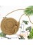 Haki Stili1 Stili Yogodlns Yuvarlak Yumuşak Kağıt Halat Omuz Çantası Püskül Yaz Plaj El Yapımı Crossbody Çanta Kadın Hollow Hasır Çanta Daire Rattan Çanta (Yurt Dışından) 1