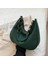 Yeşil Stil 34X9X29CM High- Women's Autumn And Winter Retro Large-Capacity BAG2021NEW Bag Female Large Bag Suede Shoulder Bag Casual Bucket Bag (Yurt Dışından) 3