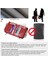 Kırmızı M Kutusu Stili Kavıs Hakiki Deri Kadın Cüzdanı Kadın Kırmızı Rfid Bozuk Para Cüzdanı Küçük Cüzdan Portomonee Portfolyo Para Çantası Bayan Mini Kart Sahibinin (Yurt Dışından) 5
