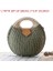 Yeşil Stil Moda Hasır Dokuma Rattan Çanta Kadın Çanta Yuvarlak Zincir Hasır Omuz Çantası Wome Bohemia Boho Çanta Için Crossbody Çanta (Yurt Dışından) 1