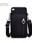 Delik Tarzı ile Siyah Kadın Moda Omuz Çantası Oxford Su Geçirmez Çanta Bilek Kılıfı Cüzdan Spor Müzik Cep Telefonu Çantası Kızlar Için Crossbody Çanta (Yurt Dışından) 1
