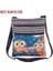 550C Tarzı Miyahouse Jakarlı Nakış Mini Crossbody Kadın Karikatür Baykuş Kumaş Crossbody Kadın Ettyle Çizgili Crossbody Çanta Sıcak (Yurt Dışından) 2